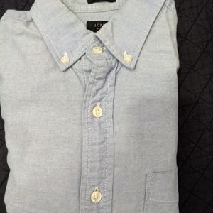 J Crew blue slim oxford